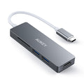 AUKEY 5 Port USB C Hub (Space Grey)